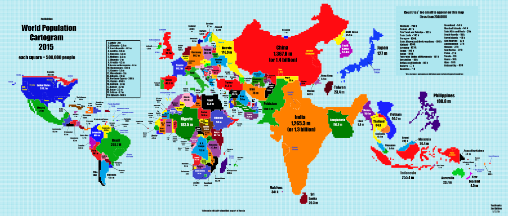 World population map