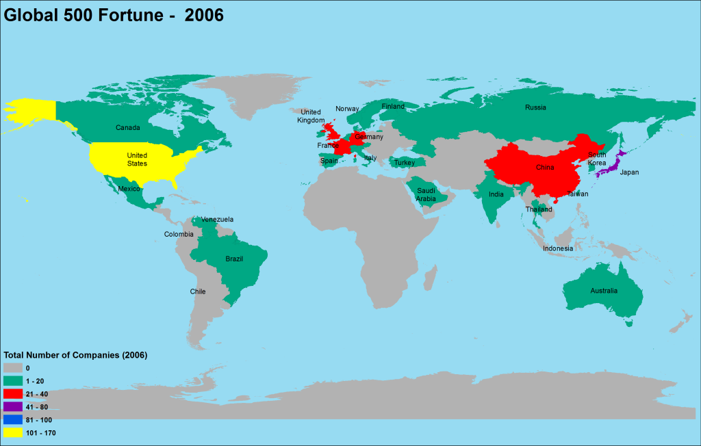 2006 Global Fortune Map