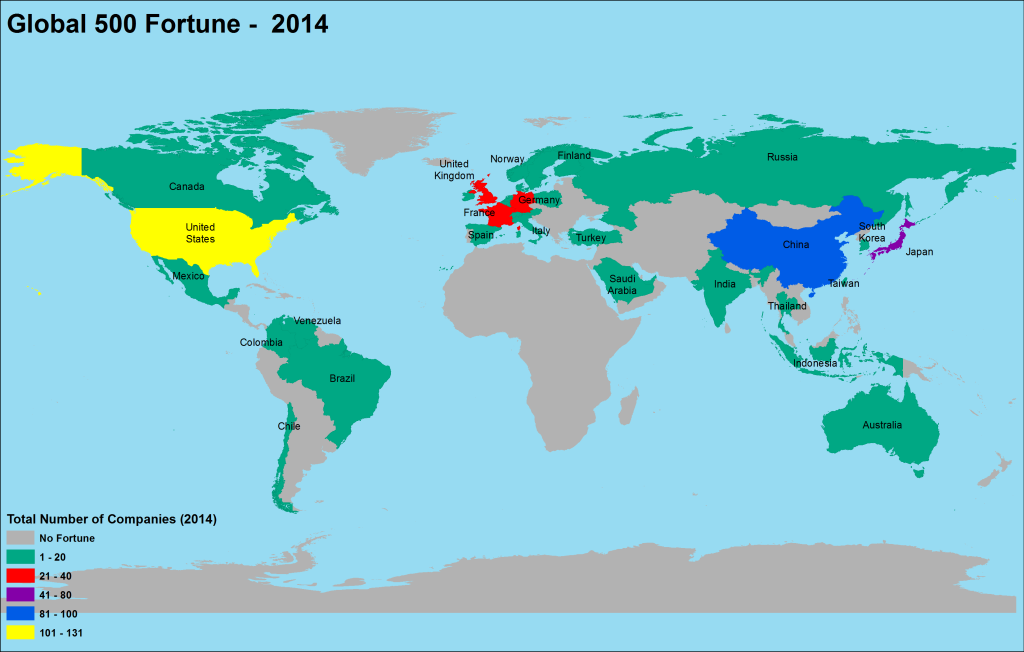2014 Global Fortune Map
