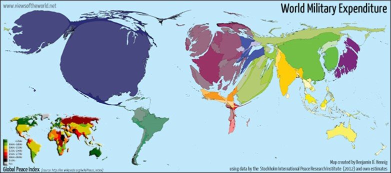 World Military Expenditure World Map