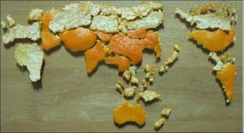 Tangerine World Map