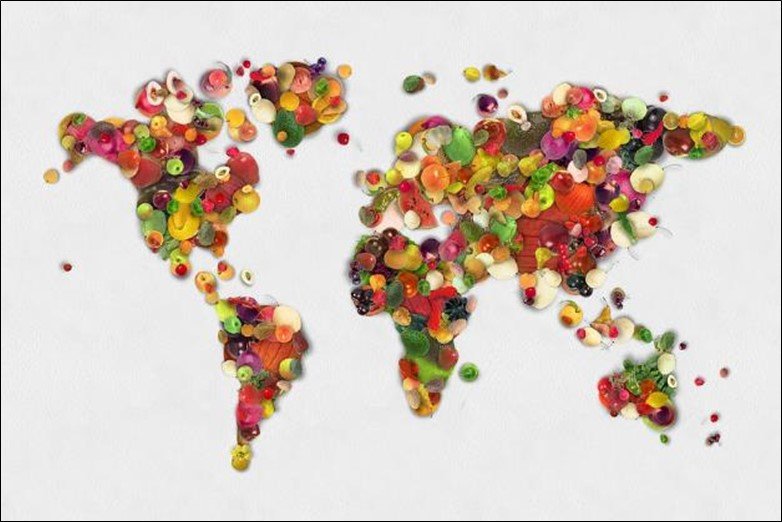 Fruits World Map