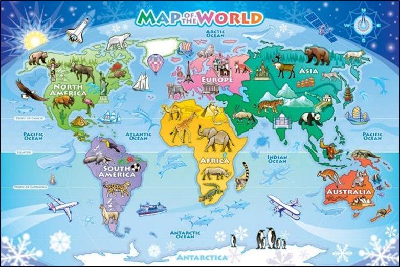 Kids World Map