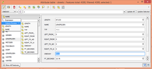 attribute table adding info