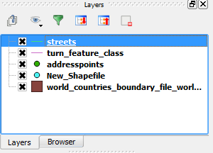 Layers window