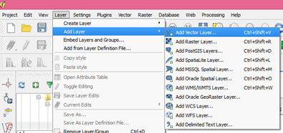 Menu bar add layer