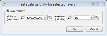 scale visibility layers