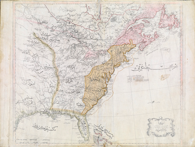 First Ottoman Map of the United States