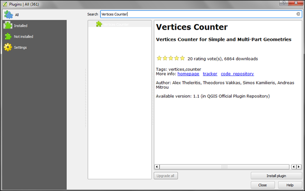 Counting Vertices Of Shapefile Or Gis Data In Qgis 9516