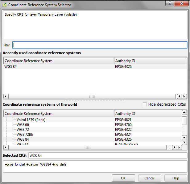 coordinate reference system