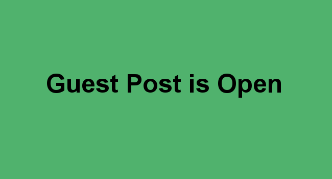 Guest Post is Open