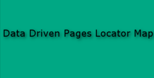 Data Driven Pages Locator Map