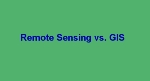 Differences between remote sensing and GIS