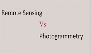 Similarities between remote sensing and photogrammetry