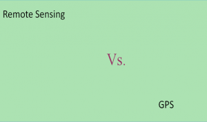 Differences between Remote sensing and GPS